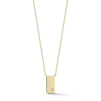 Shop Dana Rebecca Designs Cynthia Rose Starburst Tag Necklace In Yellow Gold