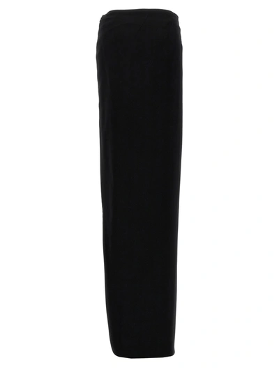 Ann Demeulemeester Black Leather Skirt