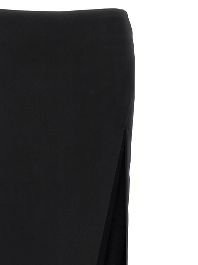 Ann Demeulemeester Black Leather Skirt