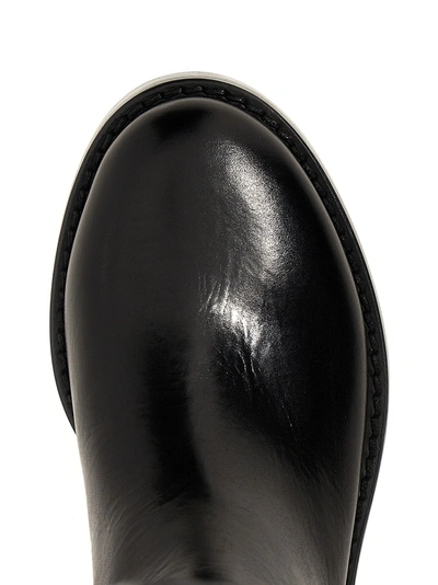 Shop Ann Demeulemeester Riding Boots, Ankle Boots Black