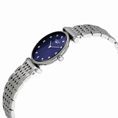 Shop Longines La Grande Classique Blue Diamond Dial Ladies Watch L42094976