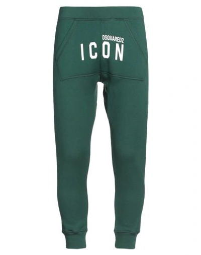 Shop Dsquared2 Man Pants Emerald Green Size M Cotton
