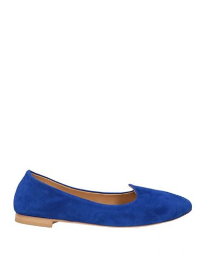 Shop Anna F . Woman Ballet Flats Bright Blue Size 6.5 Soft Leather
