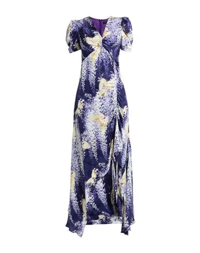 Shop Etro Woman Maxi Dress Purple Size 4 Viscose, Silk