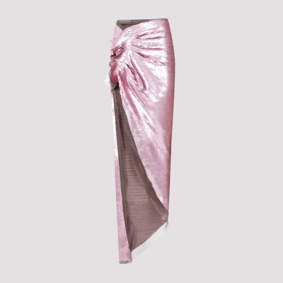 Shop Rick Owens Edfu Skirt In Dust Pink