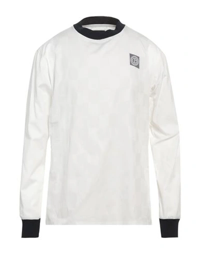 Shop Giorgio Armani Man T-shirt White Size Xxl Cotton, Viscose, Polyester