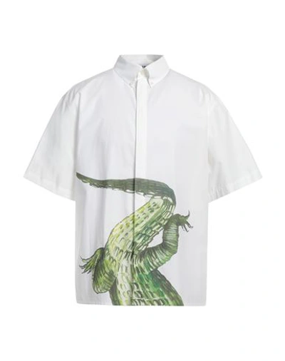 Shop Msgm Man Shirt White Size 16 ½ Cotton