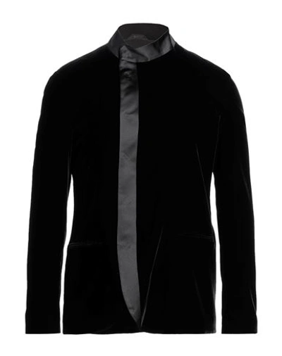 Shop Giorgio Armani Man Blazer Black Size 46 Viscose, Cupro, Elastane