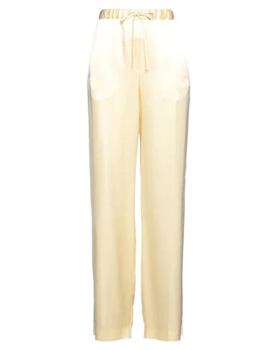 Shop Jil Sander Woman Pants Cream Size 6 Viscose, Cupro In White