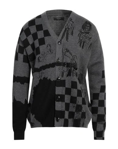 Amiri X Wes Lang Men's Sketch Cardigan Sweater In Grey