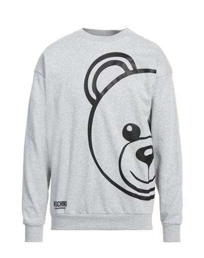 Moschino Man Sleepwear Light Grey Size S Cotton, Elastane In Grey