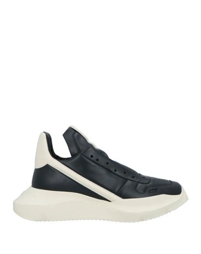 Shop Rick Owens Man Sneakers Black Size 11 Soft Leather
