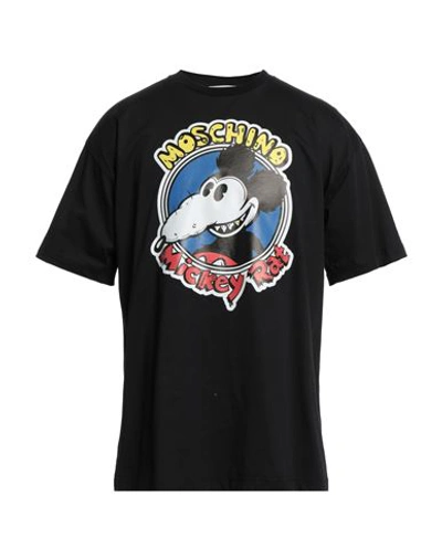 Shop Moschino Man T-shirt Black Size S Cotton