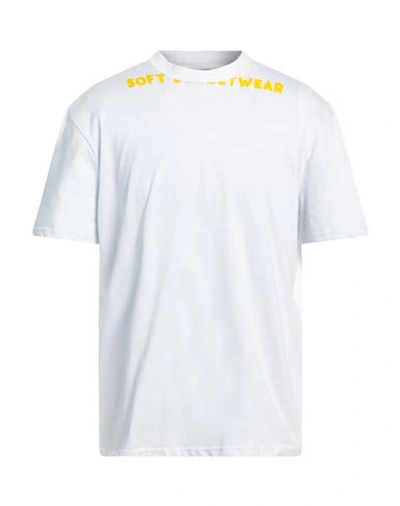 Shop Bner Man T-shirt Off White Size S Cotton