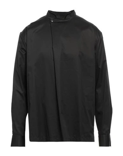 Shop Giorgio Armani Man Shirt Black Size 16 Cotton