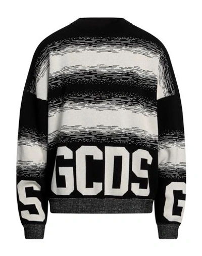 Shop Gcds Man Sweater Black Size Xl Cotton