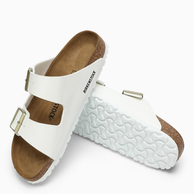Shop Birkenstock Slide Arizona White Leather