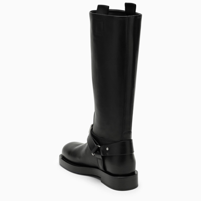 Shop Burberry Saddle High Leather Boot