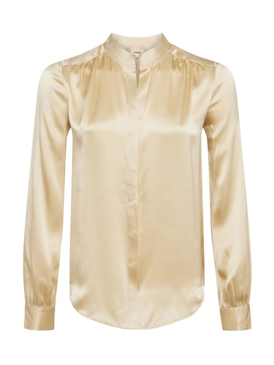 Shop L Agence Bianca Blouse In Marzipan