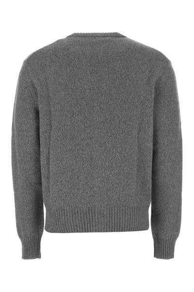 Shop Ami Alexandre Mattiussi Ami Knitwear In Grey