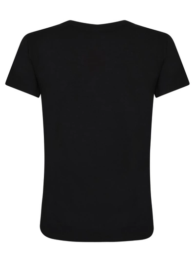 Shop Liu •jo Front Logo Black T-shirt