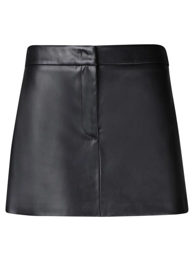 Shop Blanca Vita Mini Skirt With Concealed Front Closure In Black