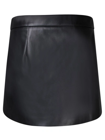 Shop Blanca Vita Mini Skirt With Concealed Front Closure In Black