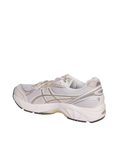 Shop Asics Leather Trim Sneakers In White