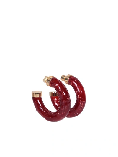 Shop Jacquemus Jelly Hoop Earrings In Not Applicable
