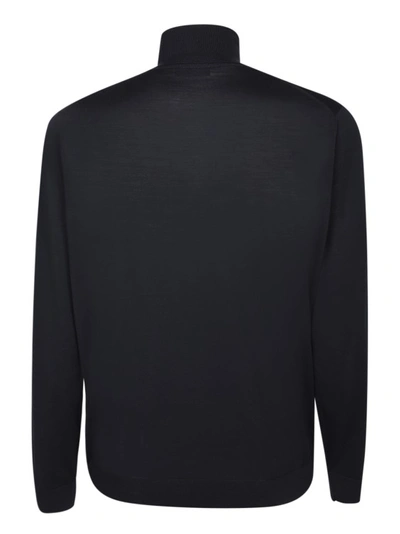 Shop Dell'oglio Virgin Wool Pullover In Black
