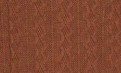 Shop 19 Cooper Ruffle Long Sleeve Knit Dress In Brown
