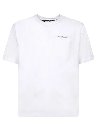 Shop Palm Angels Organic Cotton T-shirt In White