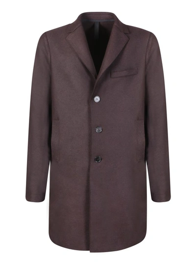 Shop Harris Wharf London Brown Virgin Wool Single-breasted Coat In Grey