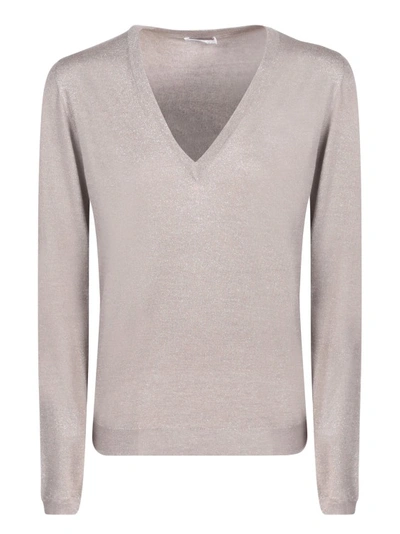 Shop Brunello Cucinelli Lightweight V-neck Sweater In Pink