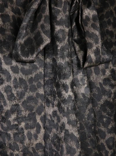 Shop Blanca Vita Acorus Leopard-print Mini Dress In Black