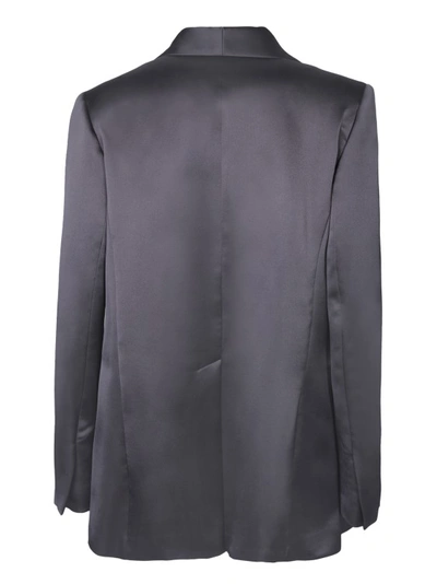 Shop Blanca Vita Anthracite Grey Single-breasted Jacket
