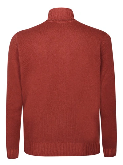 Shop Dell'oglio Wool And Cashmere Pullover In Brown