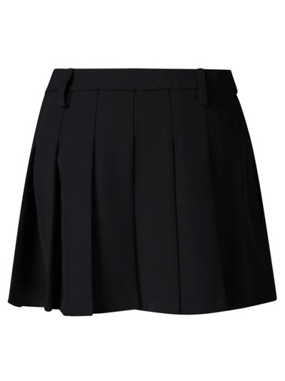 Shop Blanca Vita Pleated Miniskirt In Black