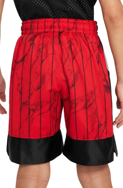Shop Nike Kids' Dri-fit Elite Basketball Shorts In University Red/ Black/ White