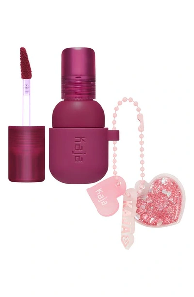 Shop Kaja Jelly Charm Lip & Blush Stain With Glazed Key Chain In Berry Colada
