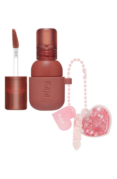 Shop Kaja Jelly Charm Lip & Blush Stain With Glazed Key Chain In Peach Fizz