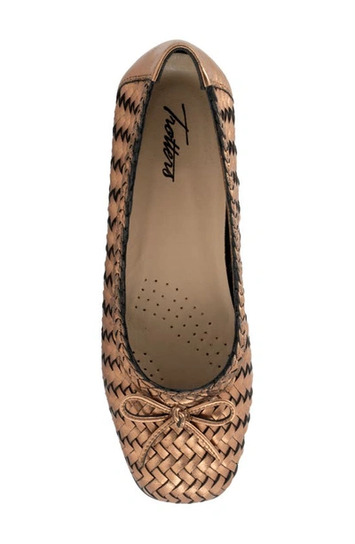 Trotters Gillian Ballet Flat In Bronze