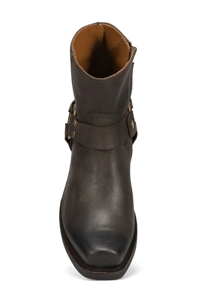 Shop Frye Conway Harness Boot In Chocolate - Waxed Velour