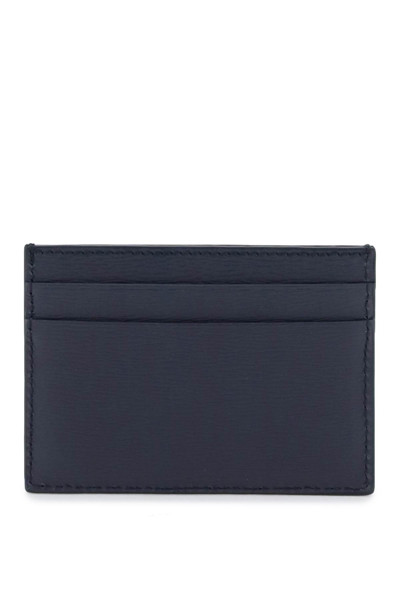 Shop Bally Leather Crossing Cardholder In Midnight21 Palladio (blue)