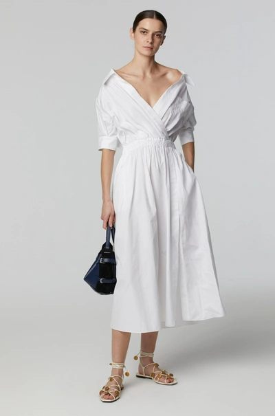 Shop Altuzarra 'lydia' Dress In Optic White
