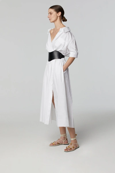 Shop Altuzarra 'lydia' Dress In Optic White