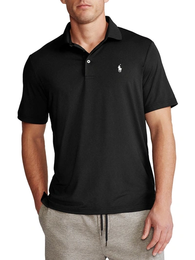 Shop Polo Ralph Lauren Big & Tall Mens Upf 50+ Athletic Polo In Black