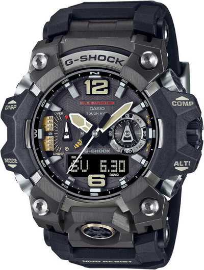 Pre-owned Casio G-shock Mudmaster Gwg-b1000-1ajf Tough Solar Atomic Radio Men Watch Japan