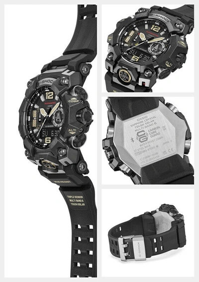 Pre-owned Casio G-shock Mudmaster Gwg-b1000-1ajf Tough Solar Atomic Radio Men Watch Japan