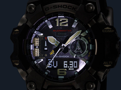 Pre-owned Casio G-shock Mudmaster Gwg-b1000-1ajf Tough Solar Atomic Radio Men Watch Japan